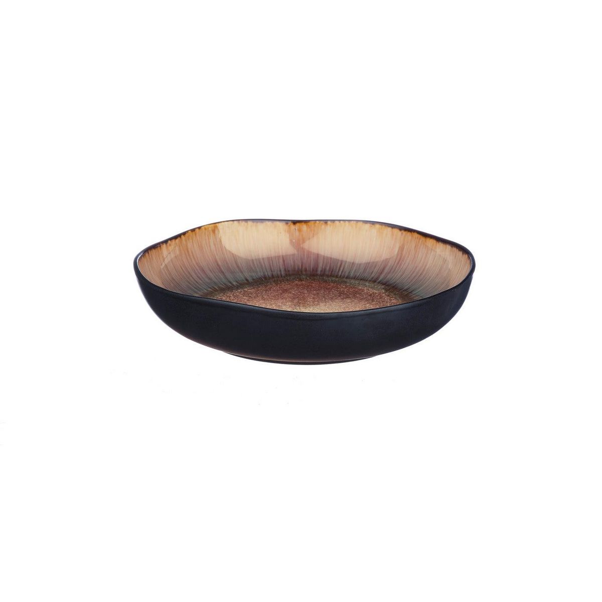 BJORN Assiette creuse IRIS Ø22,5cm - 6 pièces - Marron sauvage