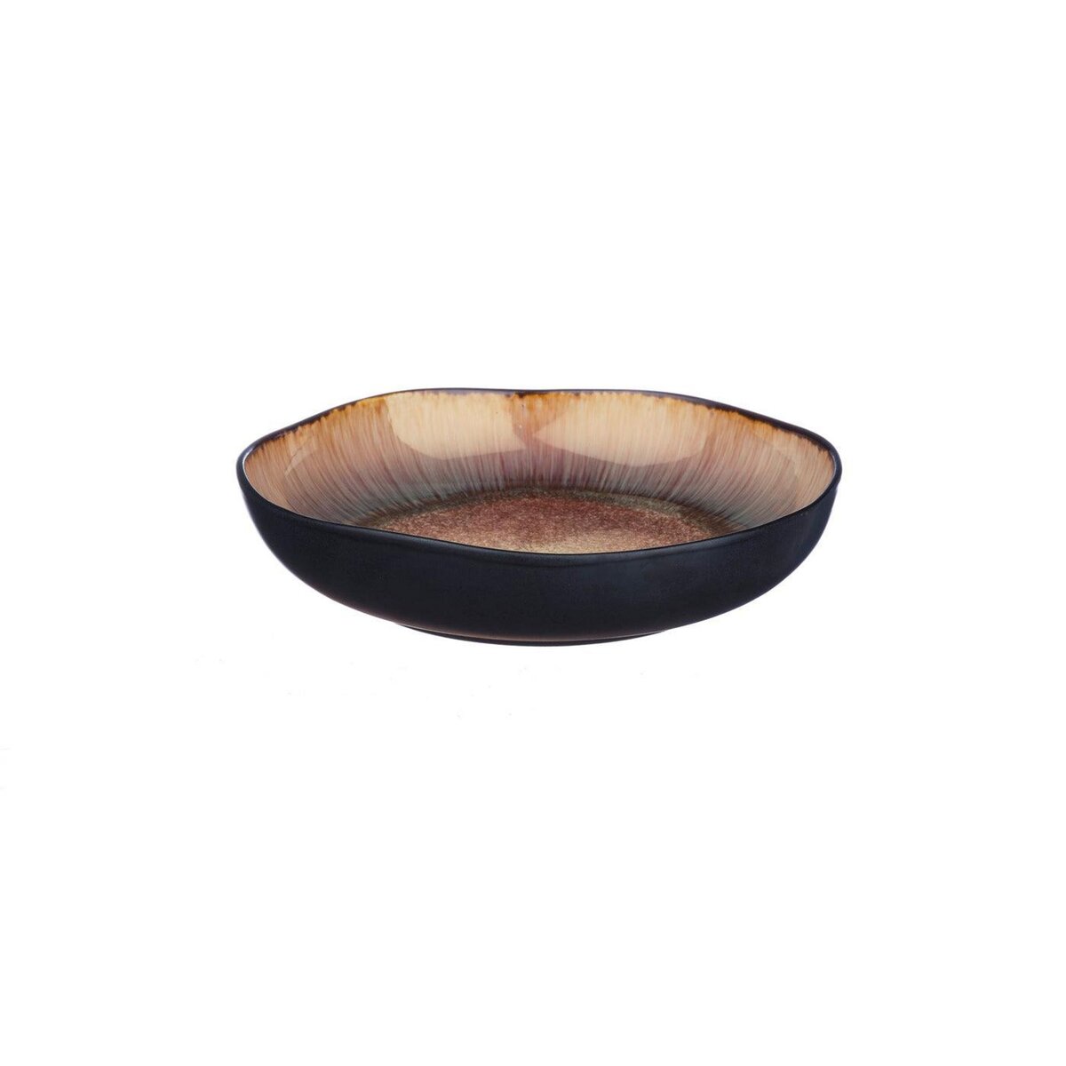 BJORN Assiette creuse IRIS Ø22,5cm - 6 pièces - Marron sauvage