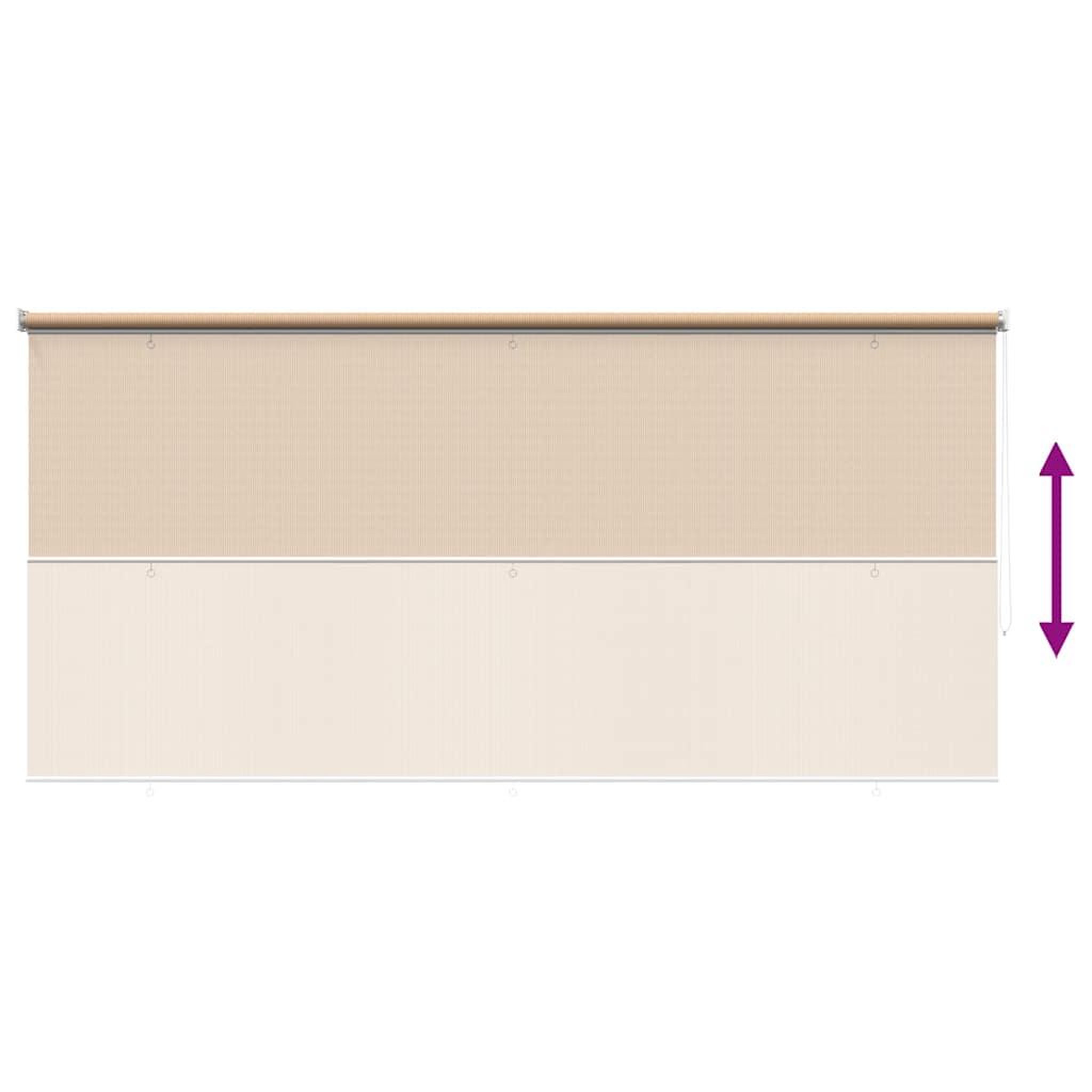 Voir la diapositive 4 : VIDAXL Store roulant d'exterieur 245 (l) x 140 (h) cm beige