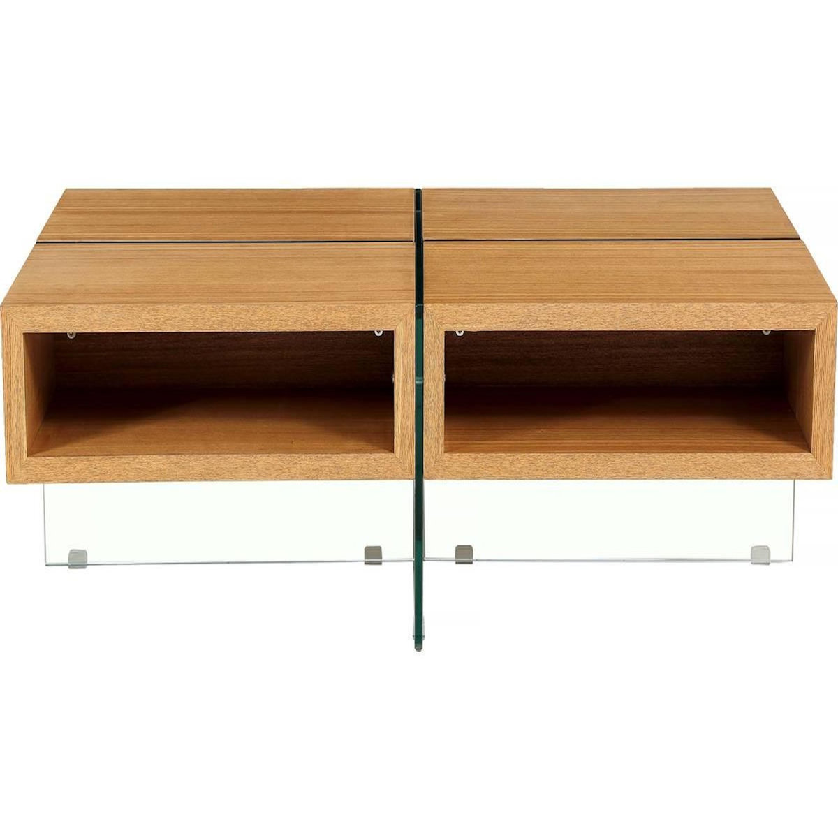 Habitat et Jardin Table basse  Milano  - 120 x 60 x 40 cm - Finition chêne