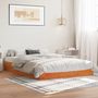 Voir la diapositive 1 : VIDAXL Cadre de lit sans matelas cire marron 120x190cm bois pin massif