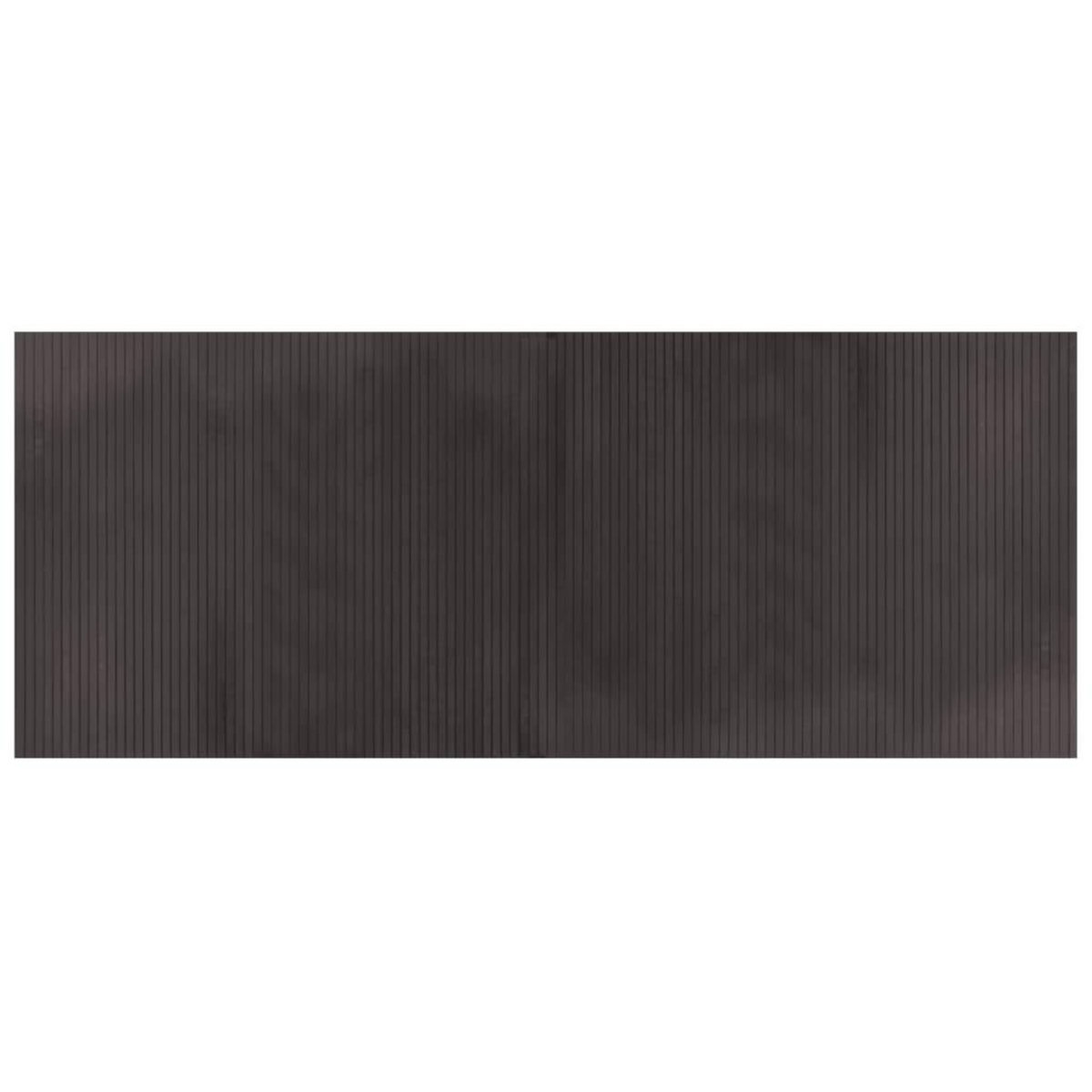 VIDAXL Tapis rectangulaire marron fonce 80x200 cm bambou