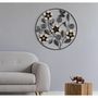 Voir la diapositive 5 : Paris Prix Horloge Murale en Métal  Divaker  67cm Noir
