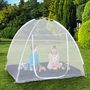 Voir la diapositive 4 : ID MARKET Moustiquaire dôme pop-up 195x150 cm mobile pour lit