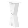 Voir la diapositive 4 : VIDAXL Pieds de table basse forme de X 2 pcs blanc 28x(42-43) cm acier
