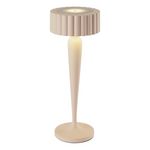 Lumisky Lampe de table sans fil touch LED TWIGGY Crème Aluminium H26cm