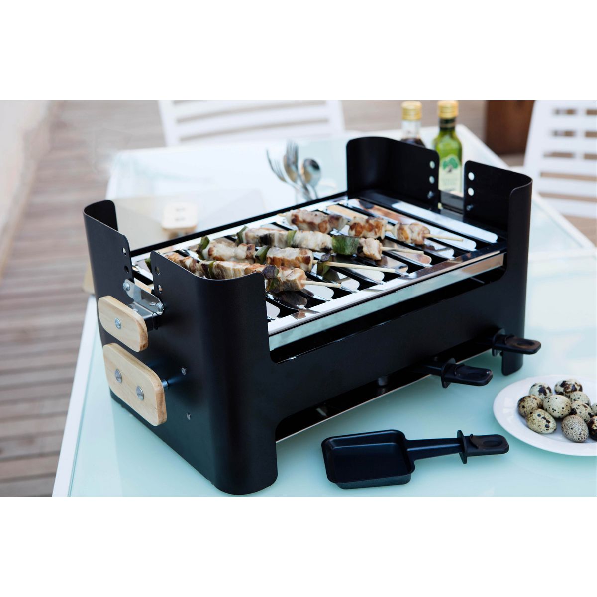 Imor Barbecue charbon de bois de table en acier FAMILY