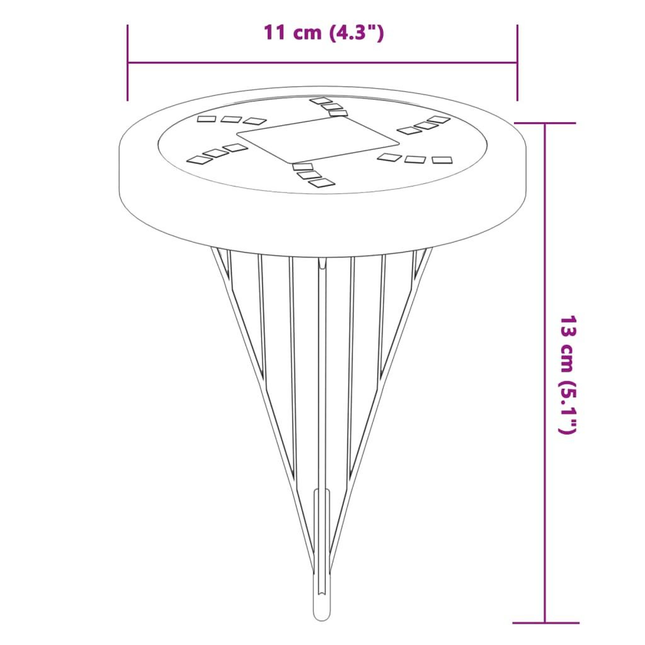 Voir la diapositive 6 : VIDAXL Lampes solaires de sol et piquets de sol exterieur 12 pcs