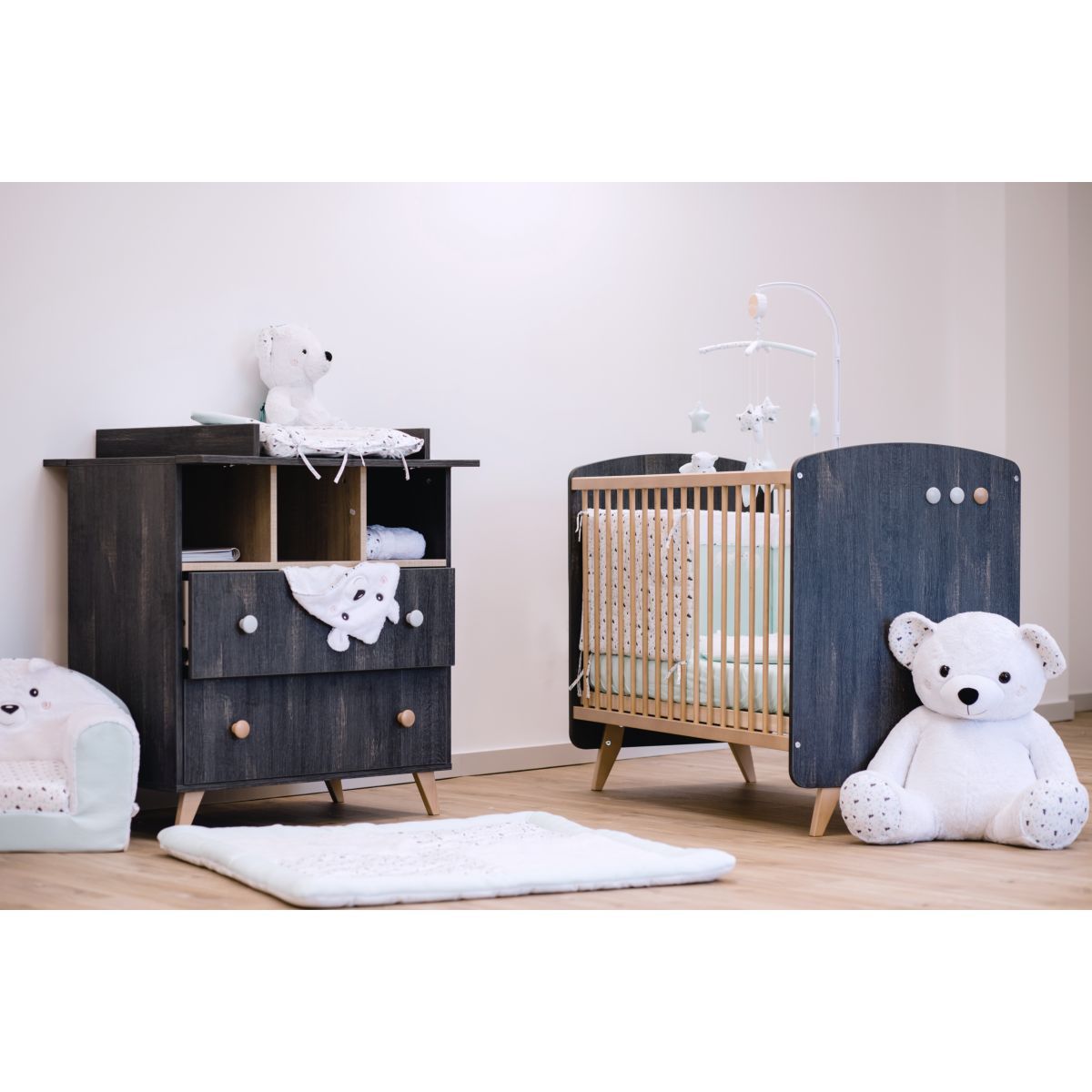 Domiva Matelas à langer + housse Boréale