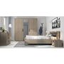 Voir la diapositive 2 : GAMI Armoire 3 portes battantes avec miroir L222cm ALLIANCE