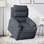 Voir la diapositive 1 : VIDAXL Fauteuil inclinable Gris fonce Velours