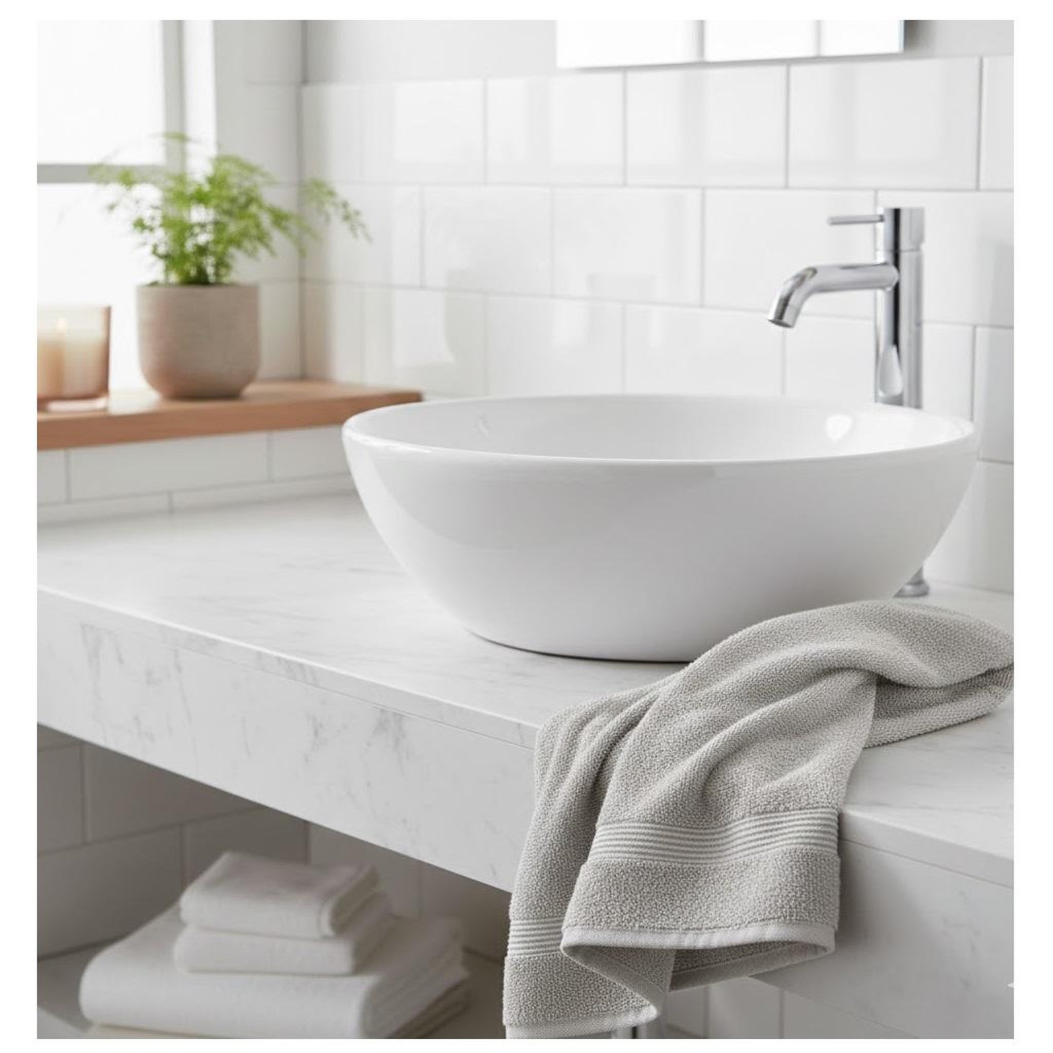 Voir la diapositive 2 : Eden Serviette de toilette en coton lilas