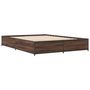 Voir la diapositive 3 : VIDAXL Cadre de lit sans matelas chene marron 135x190 cm