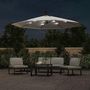 Voir la diapositive 3 : VIDAXL Parasol avec eclairage LED 300cm Poteau en metal Sable