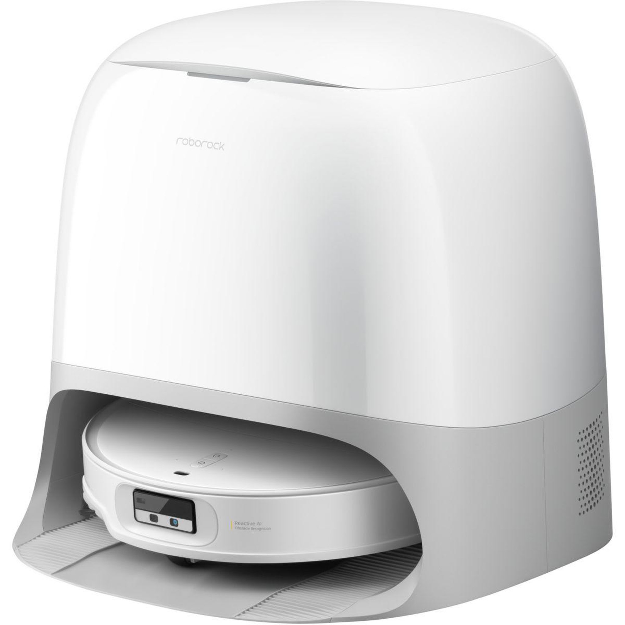 Voir la diapositive 5 : ROBOROCK Robot aspirateur laveur qrevo curvx white