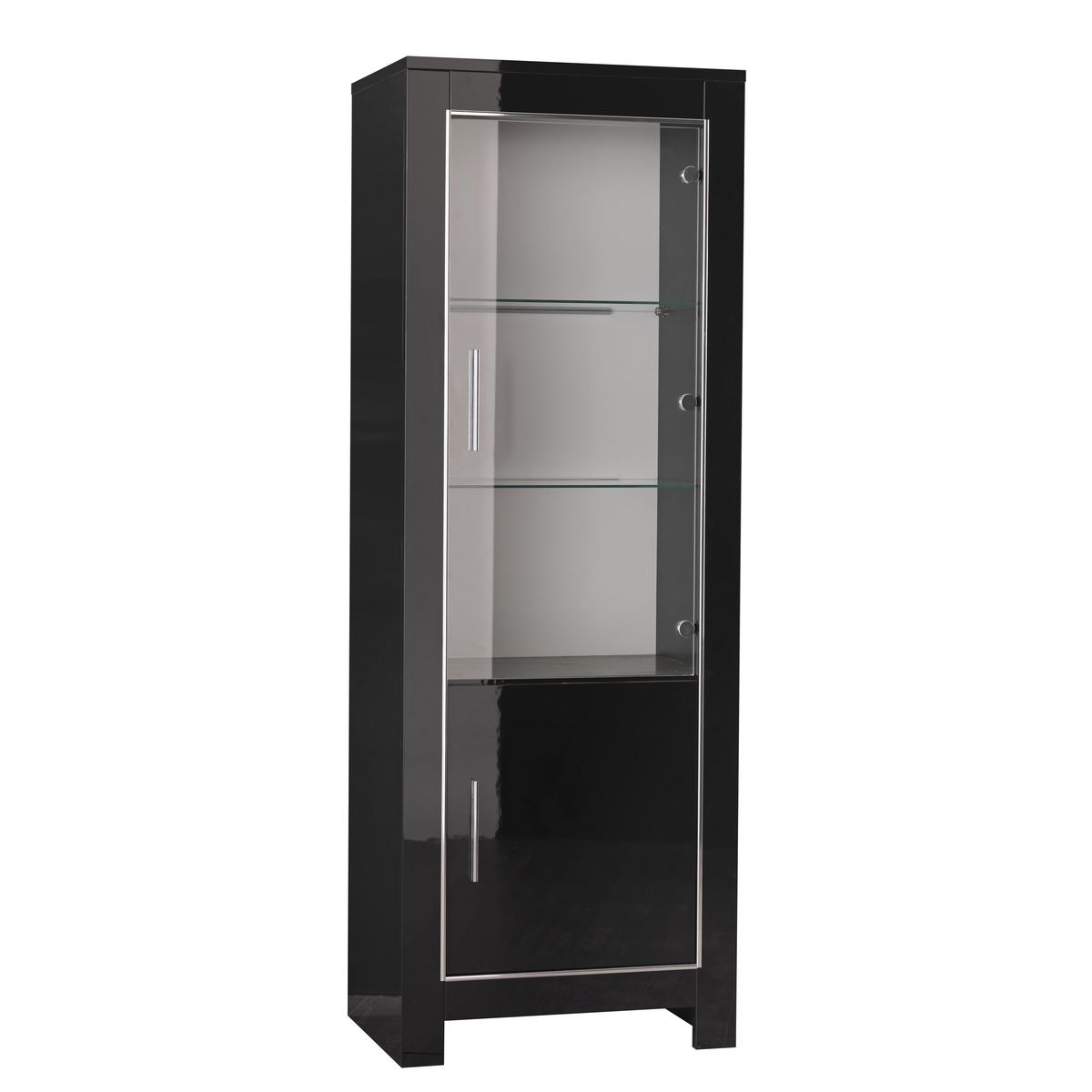 Vitrine design 1 porte laquée brillante L112cm MILANO