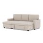 Voir la diapositive 3 : BEST MOBILIER Meiya - canapé d'angle réversible 4 places convertible avec coffre en tissu