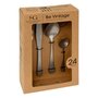 Voir la diapositive 6 : SECRET DE GOURMET Ménagère 24 Pièces en Inox  Be Vintage  27cm Argent