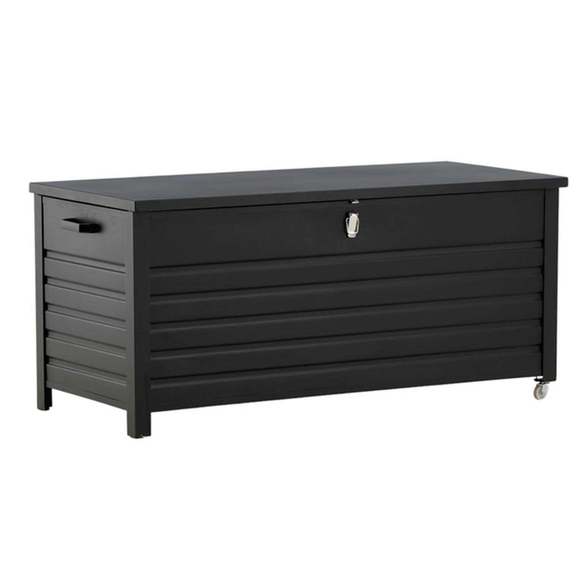 Paris Prix Coffre de jardin en métal  elsa  130cm noir