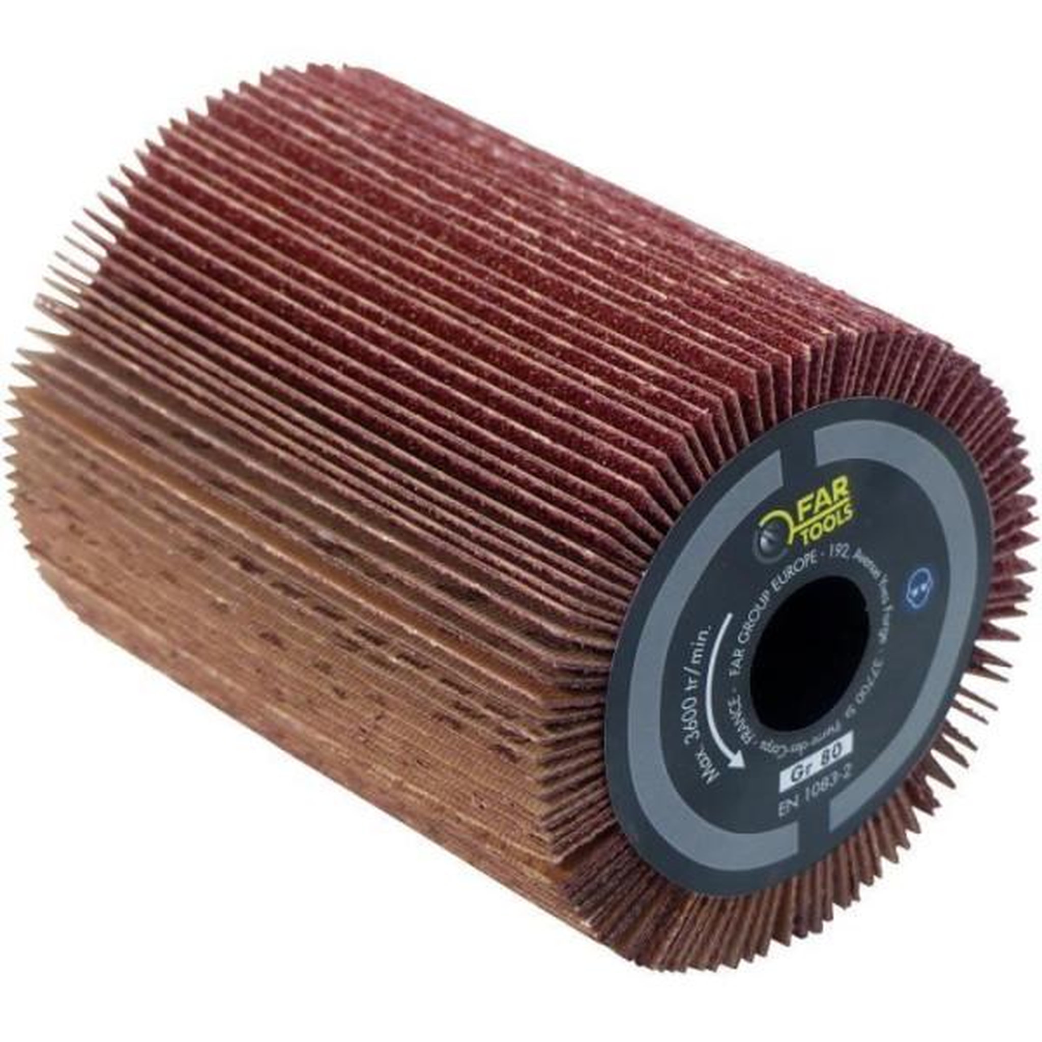 Fartools Brosse a lamelles abrasives pour poncer le bois ou le métal - FARTOOLS REX80 - Ø80mm - L 100mm - Grain A80