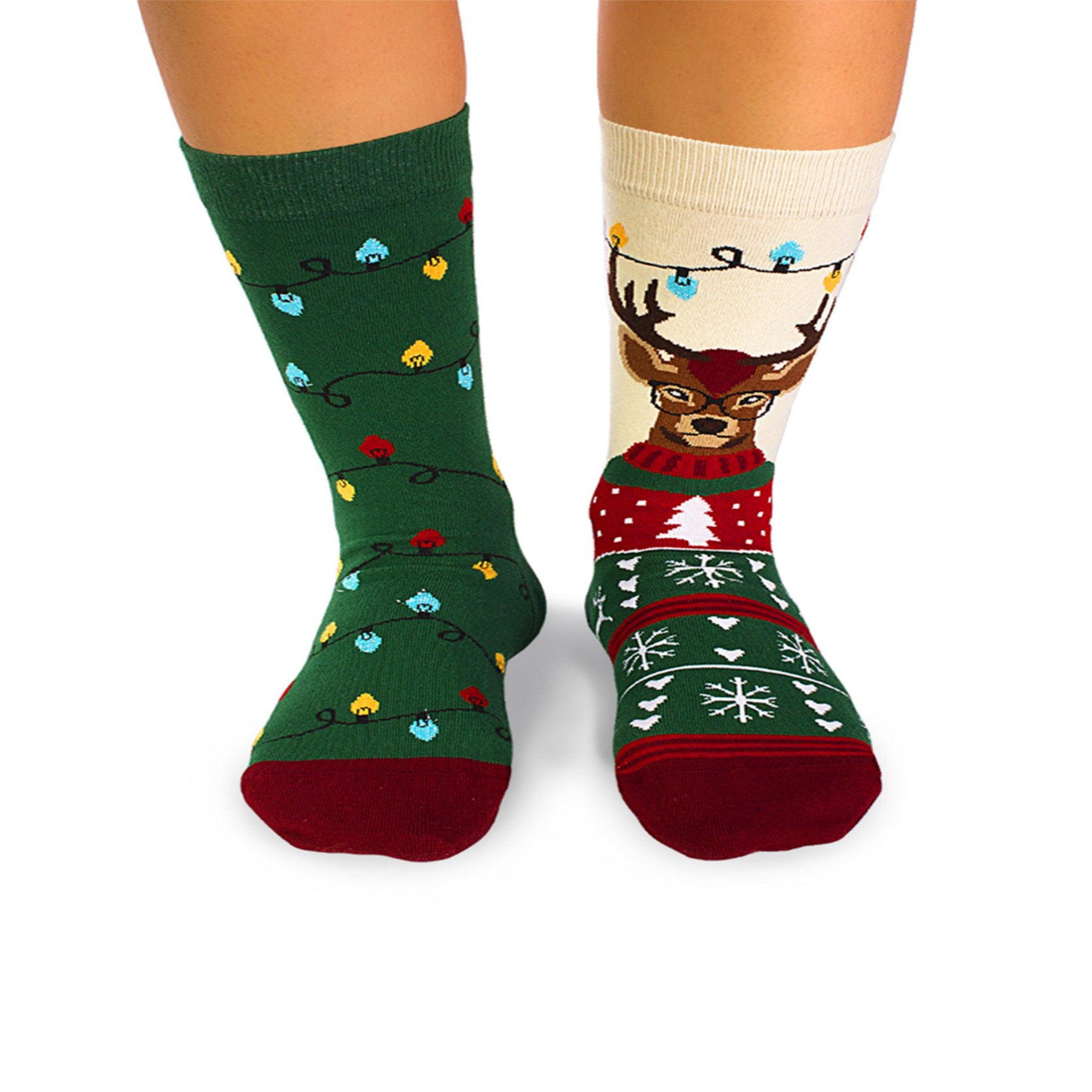 Voir la diapositive 3 : PIRIN HILL Chaussettes arty rudolph le renne intello
