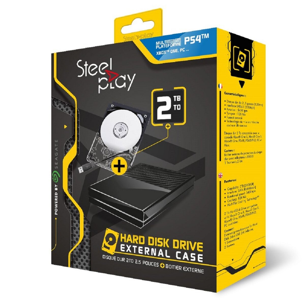Bundle adaptateur disque dur 2 To PS4 pas cher Auchan.fr