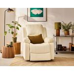 BEST MOBILIER Armand - fauteuil relax électrique en simili. Coloris disponibles : Marron, Gris, Noir, Beige