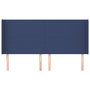 Voir la diapositive 3 : VIDAXL Tete de lit avec oreilles Bleu 203x16x118/128 cm Tissu