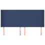 Voir la diapositive 3 : VIDAXL Tete de lit avec oreilles Bleu 203x16x118/128 cm Tissu