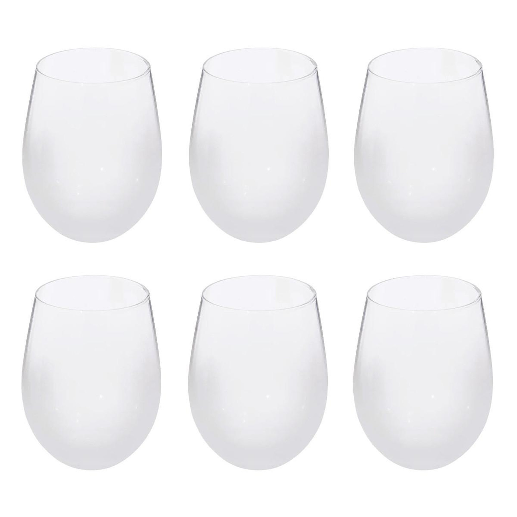 SECRET DE GOURMET Lot de 6 verres bas  givrés  54cl transparent