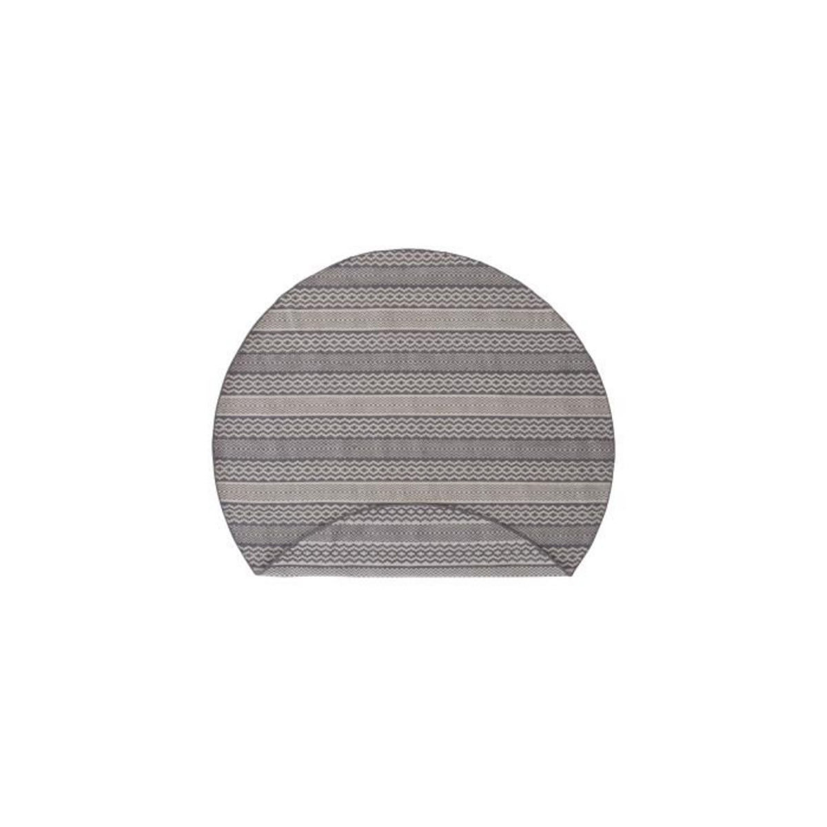 Paris Prix Tapis Rond Imprimé  Sishu  200cm Gris