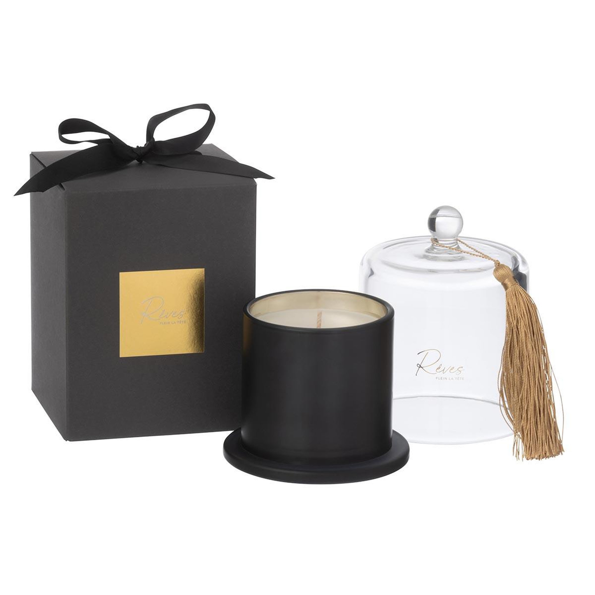 Voir la diapositive 2 : J-LINE Bougie parfumée cloche  cloe  15cm rainbow reef