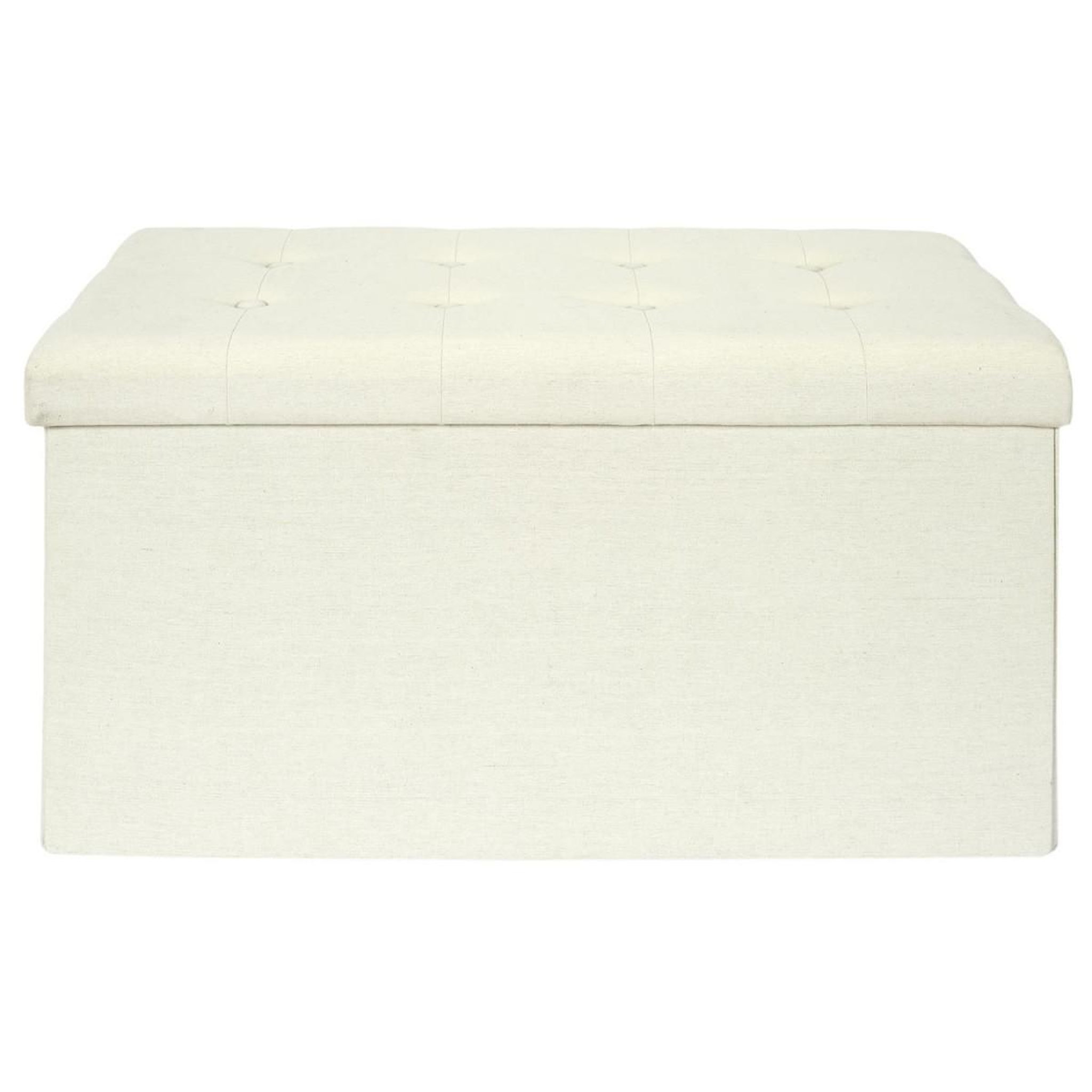 Voir la diapositive 2 : The Home Deco Factory Banc pliable & coffre  eleonor  76cm beige