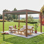 Voir la diapositive 2 : SWEEEK Pergola bioclimatique aluminium lames orientables 4x3m Triomphe