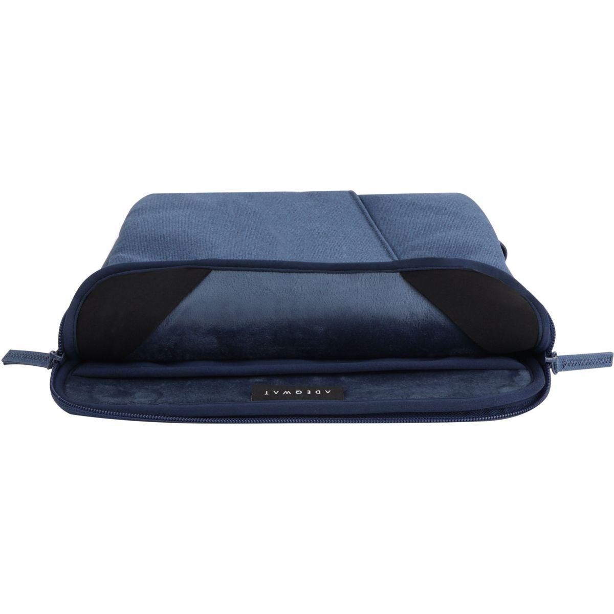 ADEQWAT Housse Pocket sleeve 13-14  bleu chiné