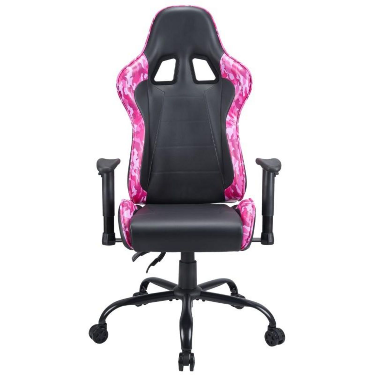 Subsonic Chaise gaming, fauteuil gamer Noir et rose taille L