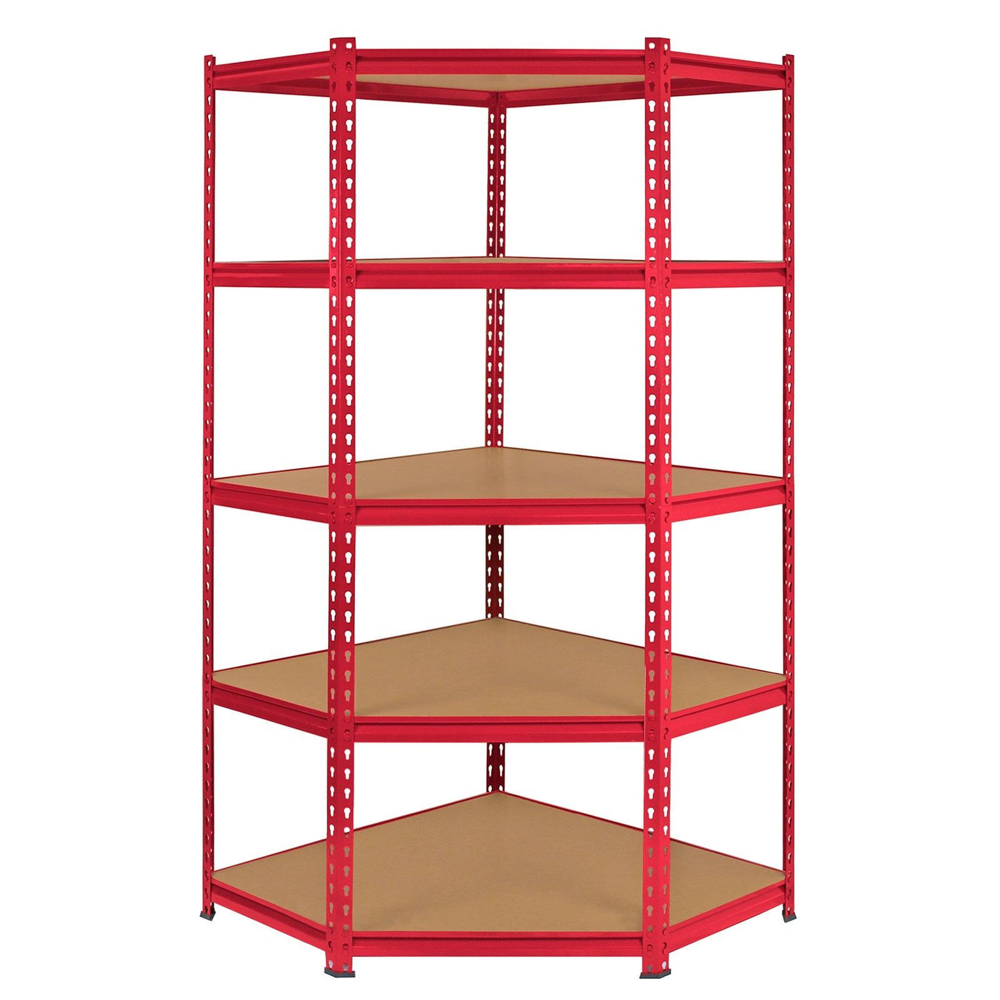 MONSTER RACKING 1 rayonnage d'angle z-rax en acier rouge 90cm x 45cm x 183cm