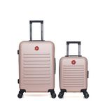 SWISS KOPPER SWISS KOPPER - LOT DE 2 - Valises weekend et cabine XXS WIL. Coloris disponibles : Beige, Gris, Rose, Bleu, Rouge, Noir