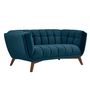 Voir la diapositive 6 : Rendez vous déco Canapé 3 places en velours vert foncé - Mona