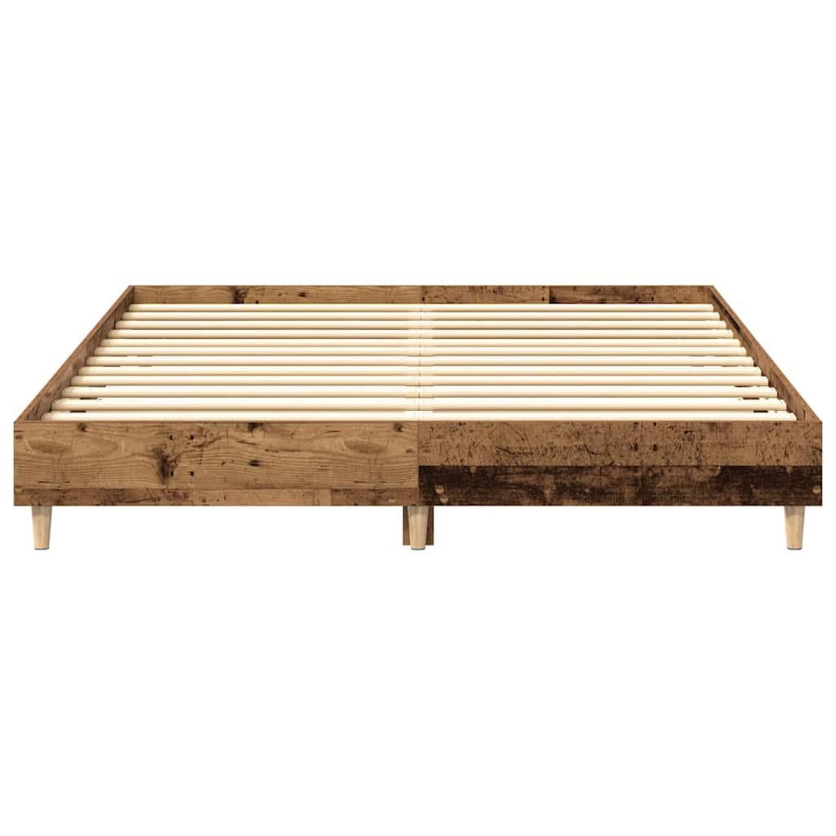 VIDAXL Cadre de lit sans matelas vieux bois 150x200 cm bois ingenierie