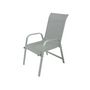 Voir la diapositive 2 : Habitat et Jardin Fauteuil jardin Alu/Textilène  Porto  - Phoenix - Gris clair - Lot de 2