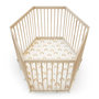 Voir la diapositive 4 : WEBABY Parc bébé hexagonal en bois ALVEO - 125 x 109 x 65 cm