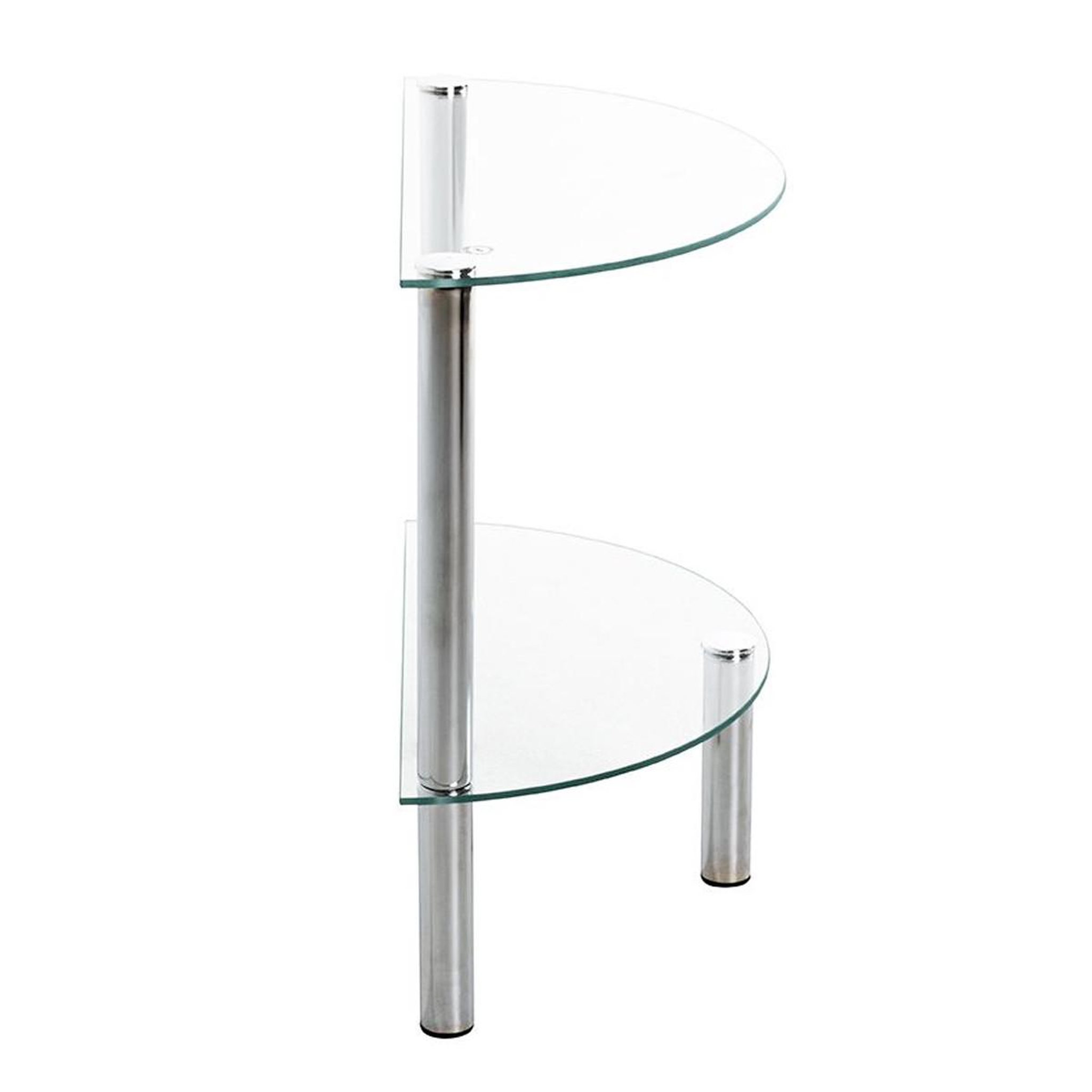 Voir la diapositive 2 : Paris Prix Table d'appoint design  eliot  47cm transparent