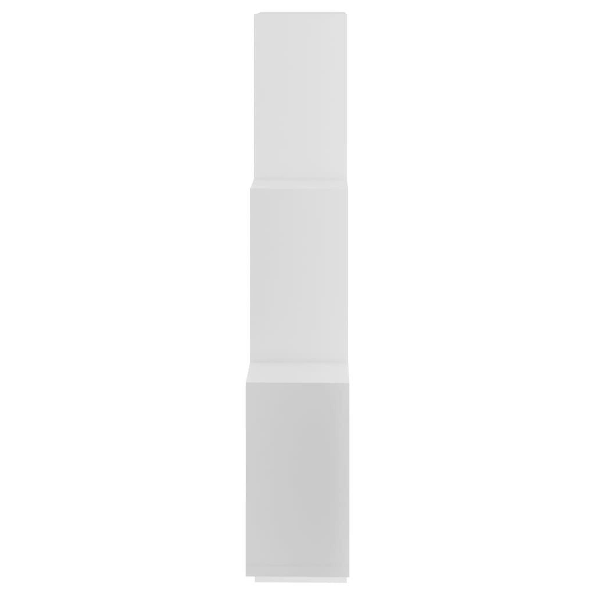Voir la diapositive 5 : VIDAXL Etagere murale cube Blanc 78x15x93 cm Bois d'ingenierie