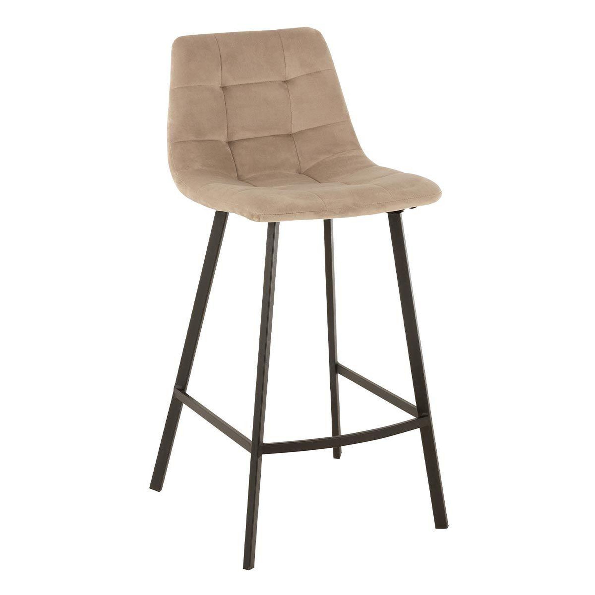 J-LINE Chaise de bar design  olivier  95cm beige