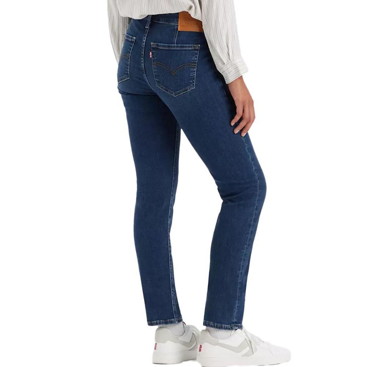 Levi's Jean 712 Slim  foncé Femme Levi's Welt Pocket