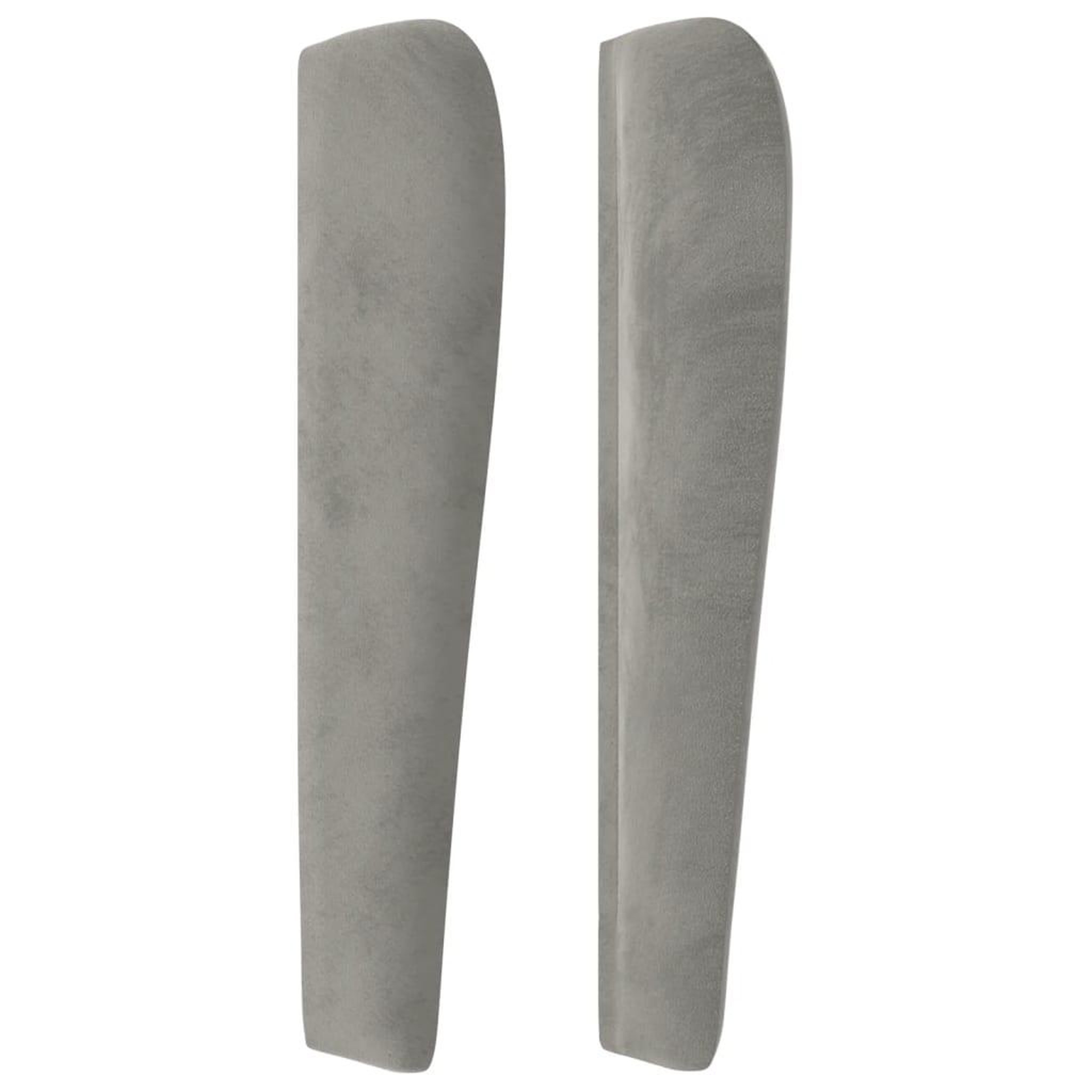 Voir la diapositive 4 : VIDAXL Tete de lit avec oreilles Gris clair 163x23x118/128 cm Velours
