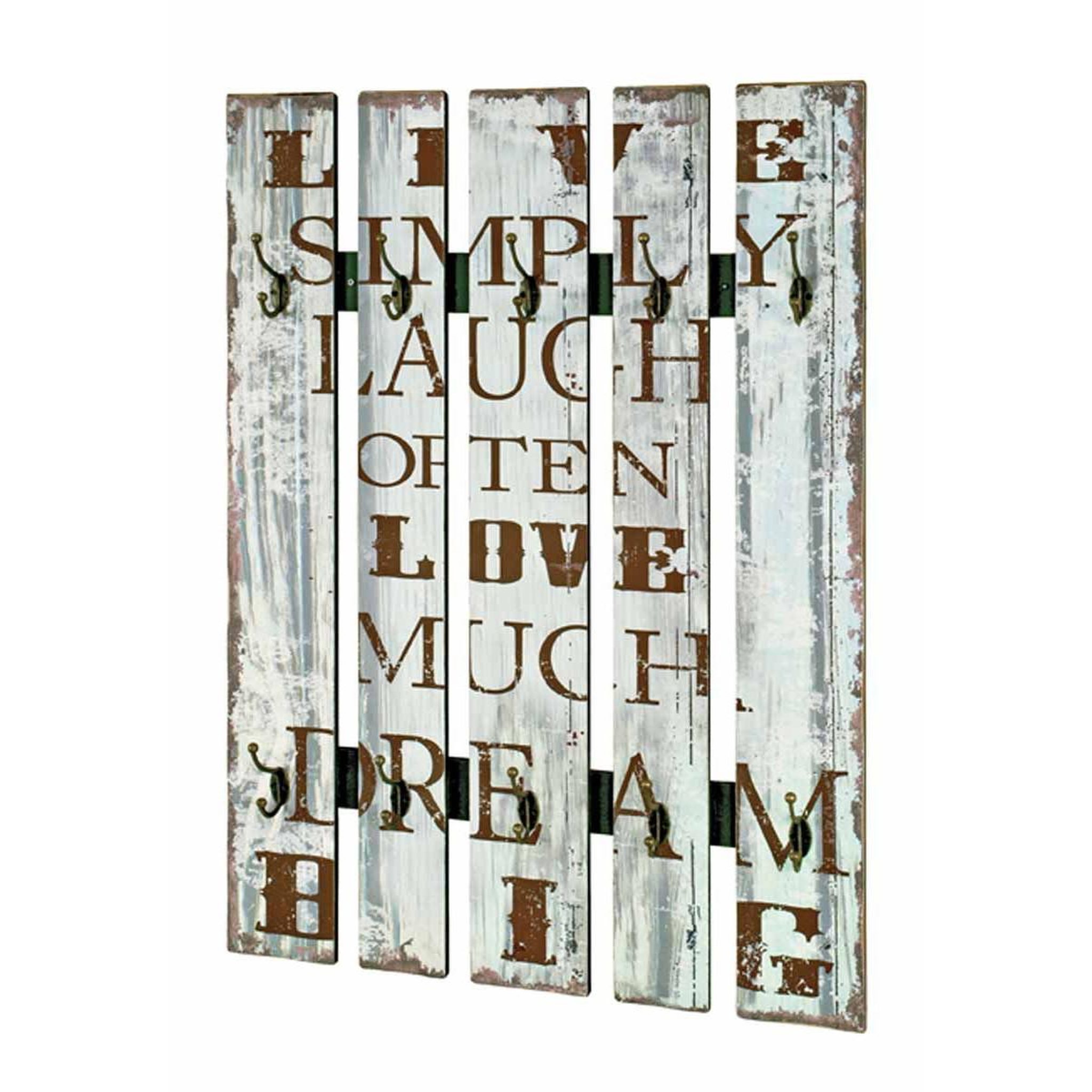 Paris Prix Patère murale vintage  love  100cm bleu