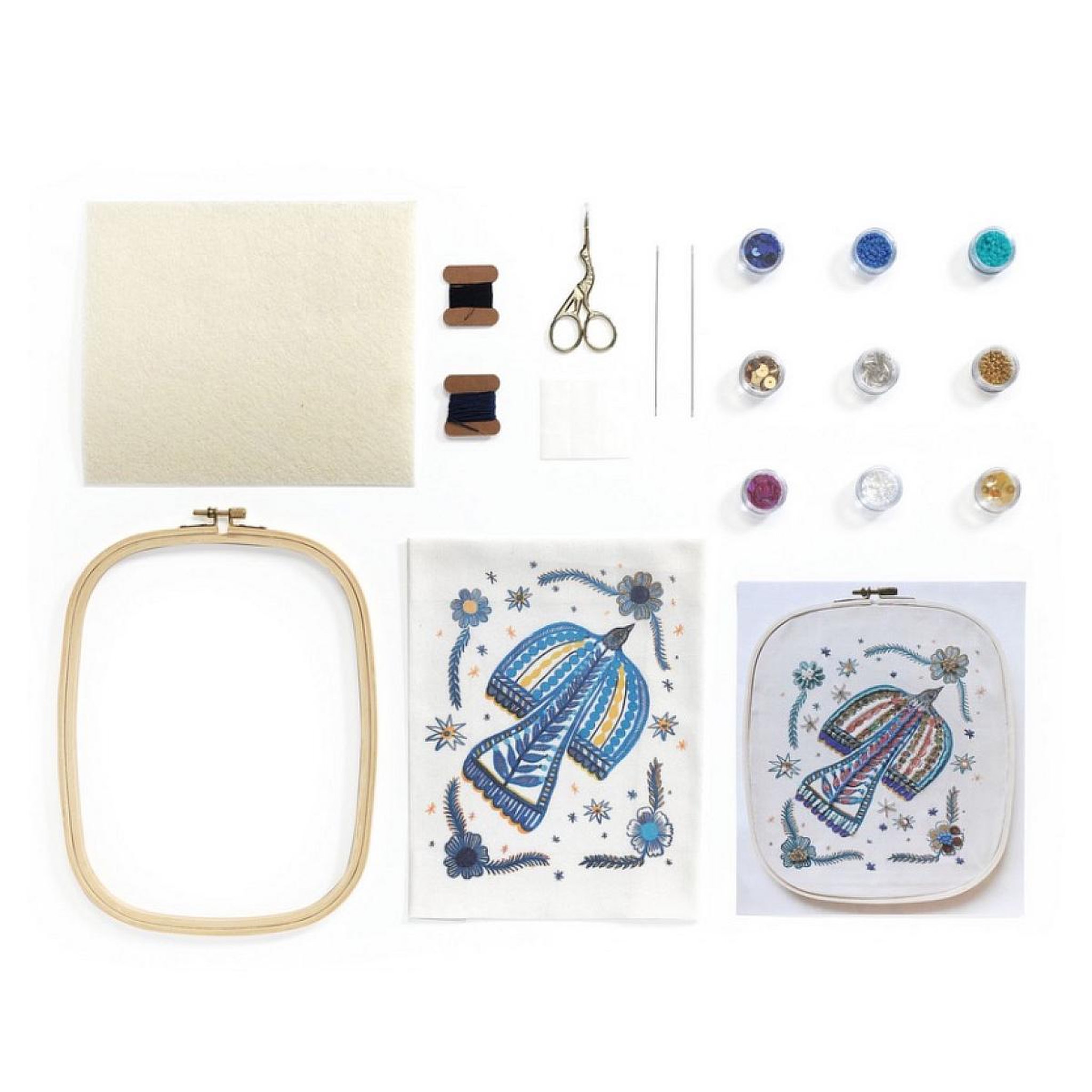 Voir la diapositive 3 : Djeco Atelier 59 : broderie perlage