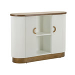 Paris Prix Bahut 2 Portes en Bois  Tolosa  121cm Blanc & Naturel